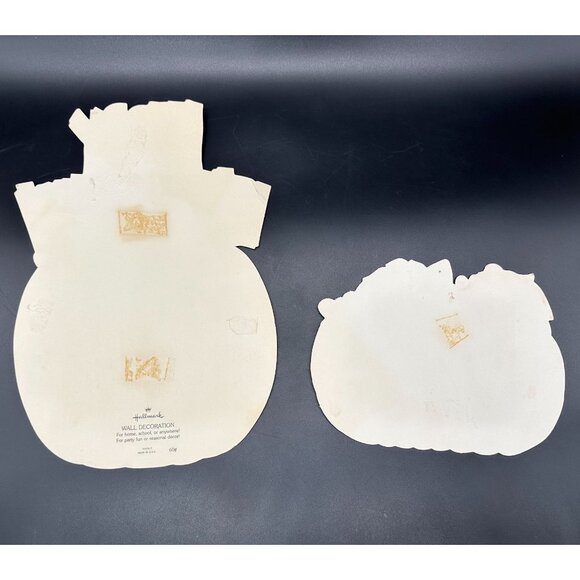 Vintage Halloween Decorations Jack O Lantern Pumpkin 1980s Retro Decor Orange - Picture 2 of 9